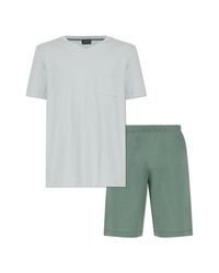 Hanro Gray Two-Piece Pyjamas From The 'Night & Day' Collection for men