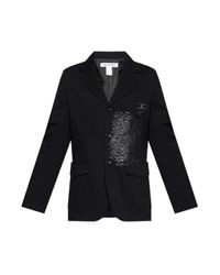 Comme des Garçons Blue Single Vent Blazer for men