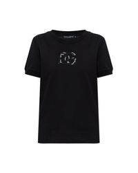 Dolce & Gabbana Black T-Shirt With Logo
