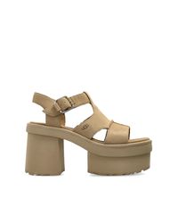 Ugg Natural Platform Sandals W New Heights Platform T-Strap