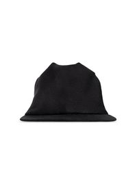 Balenciaga Black Silk Baseball Cap