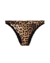 Moschino Brown Bottom Of Swimsuit