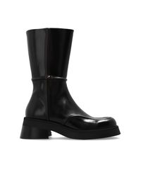 Miista Black Ankle Boots 'Inne'