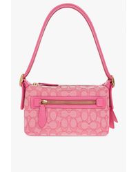 COACH Pink 'demi Signature' Shoulder Bag,