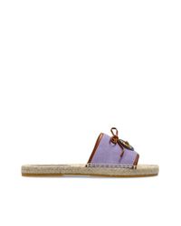 Versace Purple 'Lola' Slides