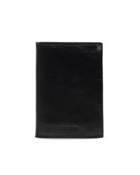 AllSaints Black "Bifold" Card Case for men