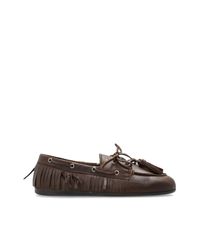 POSA Brown "Boat Native Tassel" Loafers Shoes
