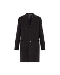 Paul Smith Black Wool Coat With Single Vent for men