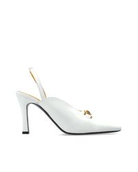 Versace White Heeled Shoes "Marisa"