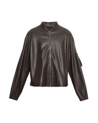 Fendi Brown Leather Jacket for men