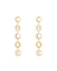 Chloé Metallic Brass Earrings