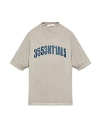 Fear Of God White T-Shirt With Logo for men
