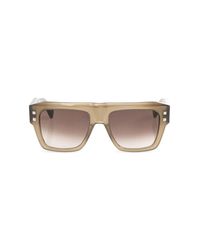 Balmain Brown 'B-Scene' Sunglasses