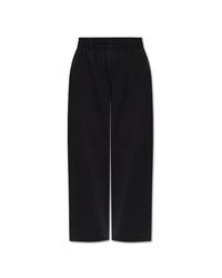 Alexander Wang Black Wide-Leg Sweatpants
