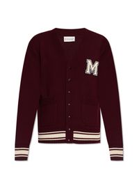 Moncler Red Wool Cardigan for men