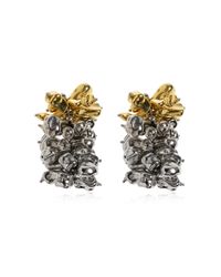 Dries Van Noten Metallic Brass Earrings