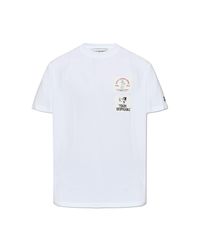 Iceberg White T-Shirt With Patches for men