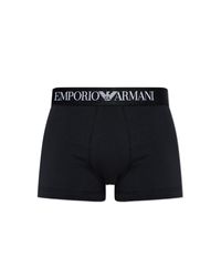 Emporio Armani Blue Boxers With Logo for men