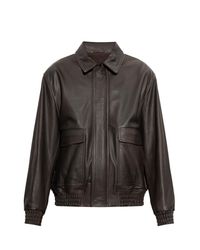 Arma Black Leather Jacket 'Bari' for men