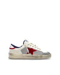 Golden Goose Deluxe Brand White Sports Shoes 'Stardan Con Collarino Spezzato' for men