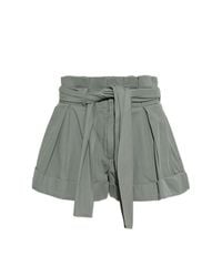 Balmain Gray Shorts With Belt