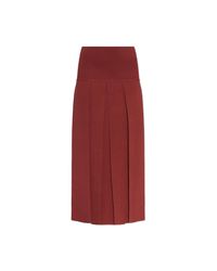 Alaïa Red Skirt With Slits