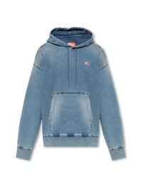 DIESEL Blue ‘D-Um-Rib-Ne’ Hoodie, ' for men