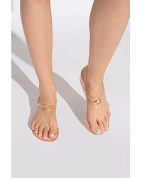 COACH Pink 'natalee' Rubber Sandals