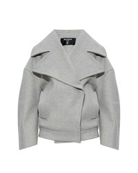 Balmain Gray Wool Jacket