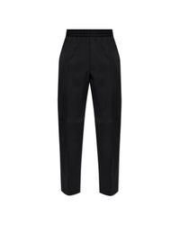 Golden Goose Deluxe Brand Black Wool Trousers for men