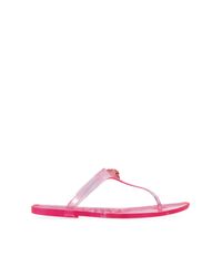 Kurt Geiger Pink Rubber Flip-Flops "Maddison"