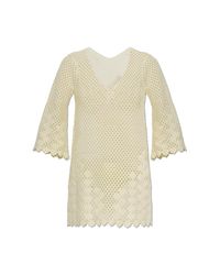 Posse White Cotton Dress 'Saskia'