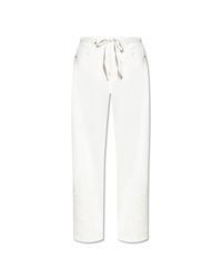 Rag & Bone White Trousers With Openwork Finishing