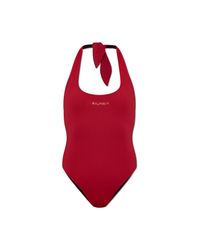 Balmain Red One-Piece Swimsuit