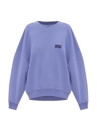 American Vintage Purple Sweatshirt With Printed Logo
