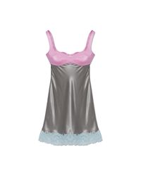 Versace Purple Silk Slip Dress