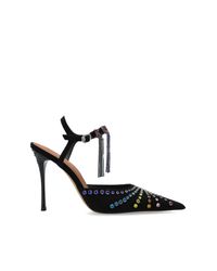 Kurt Geiger Black Heeled Shoes "Kurt Crystal Point"