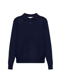 Lisa Yang Blue Cashmere Sweater "Rufus" for men