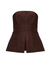 AllSaints Brown "Charley" Top