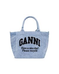 Ganni Blue Shoulder Bag