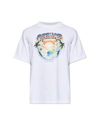 Casablanca White T-Shirt With Colorful Print for men