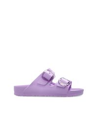 Birkenstock Purple 'Arizona Big Buckle Eva' Slides