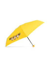 Moschino Yellow Umbrella With Logo