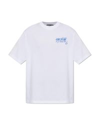 Versace Jeans Couture White T-Shirt With Print for men