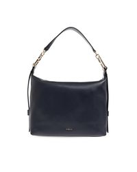 Furla Blue 'Tonie Medium' Hobo Shoulder Bag