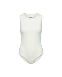 Jil Sander White Body With A Round Neckline