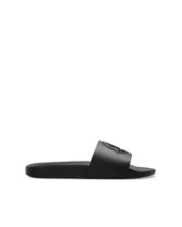 Moncler Black 'Basile' Slides for men
