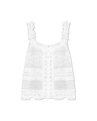 LoveShackFancy White Top 'Sully'