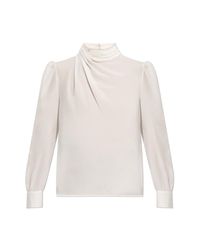 Alessandra Rich White Silk Top