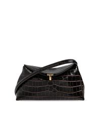 Totême Black Leather Shoulder Bag